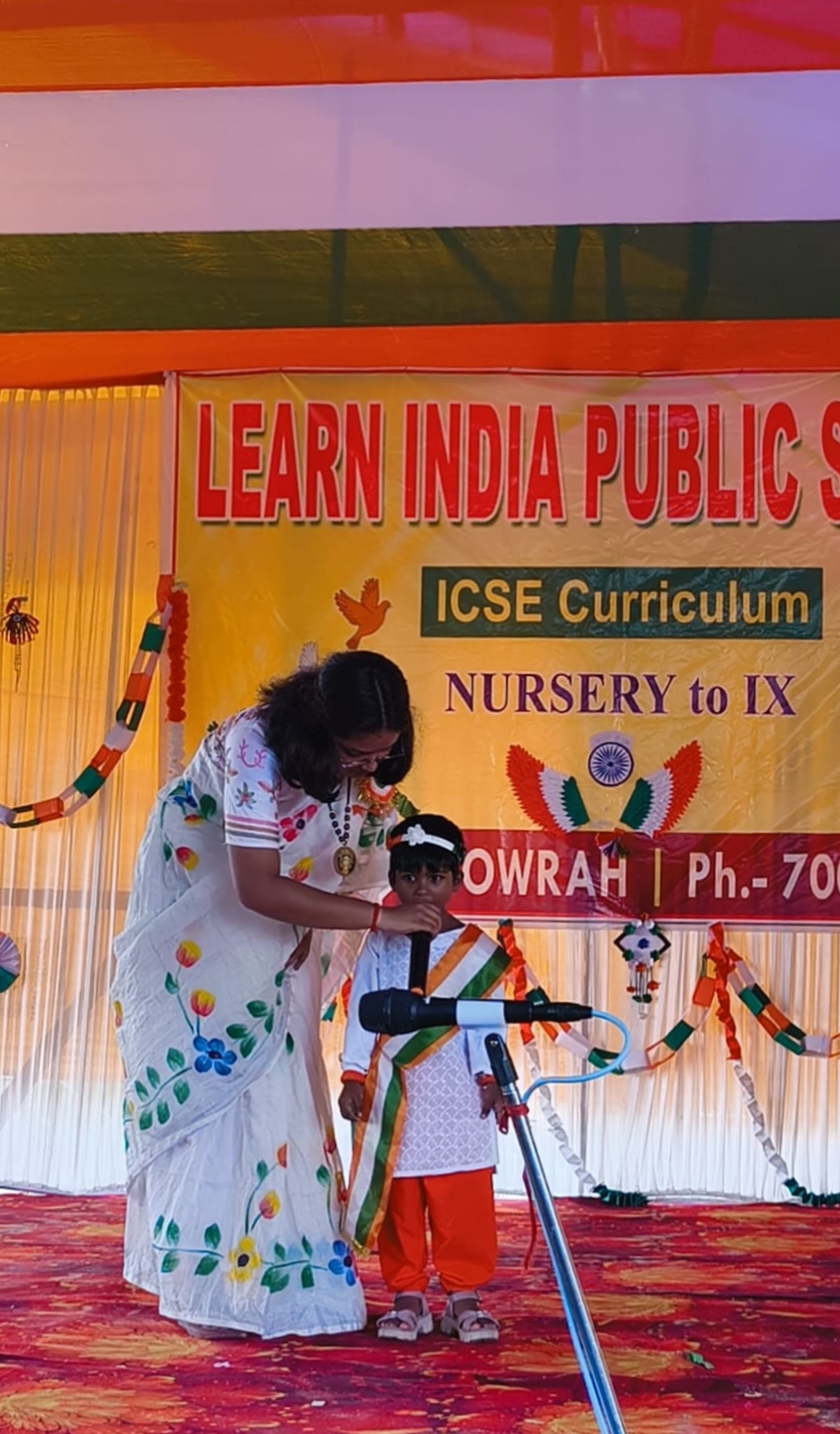 Music and singing activities at Learn India Public School